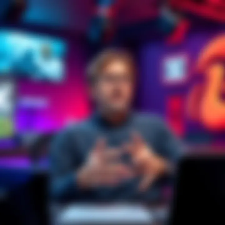 Todd Howard speaking in a studio setting about gaming