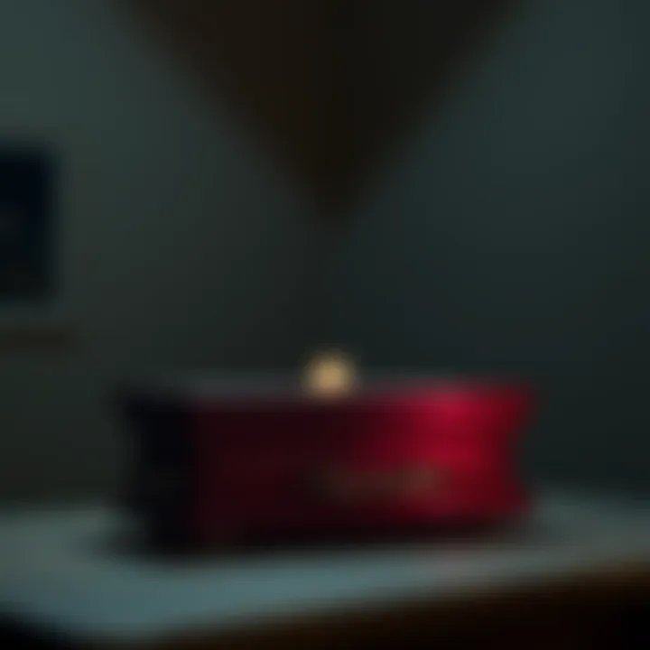 A close-up of a toe tag found inside a small casket, placed on a table in a dimly lit room, raising concerns about child treatment at an orphanage.