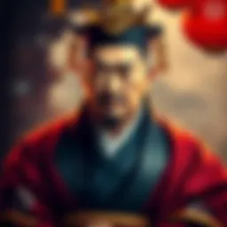 Tokugawa Kunimatsu Portrait A historical portrait of Tokugawa Kunimatsu, dressed in traditional Japanese attire, showcasing his influential presence in history.