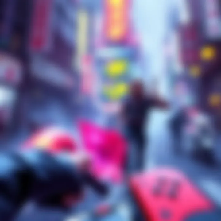 Exciting scene from Tokyo Scramble showing gameplay on Nintendo Switch 2