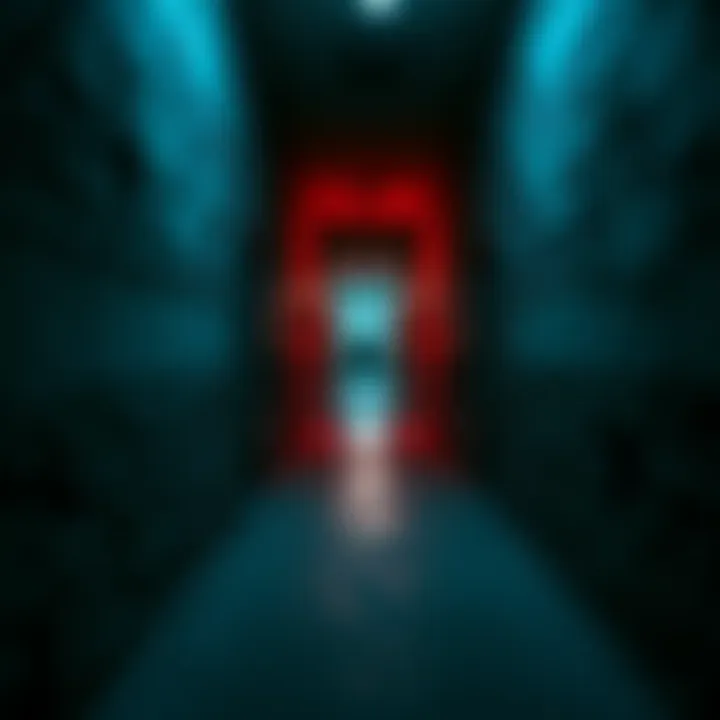 A dark corridor within Toluca Prison, showing uneven stone walls and dim lighting, illustrating the harsh conditions inmates face.