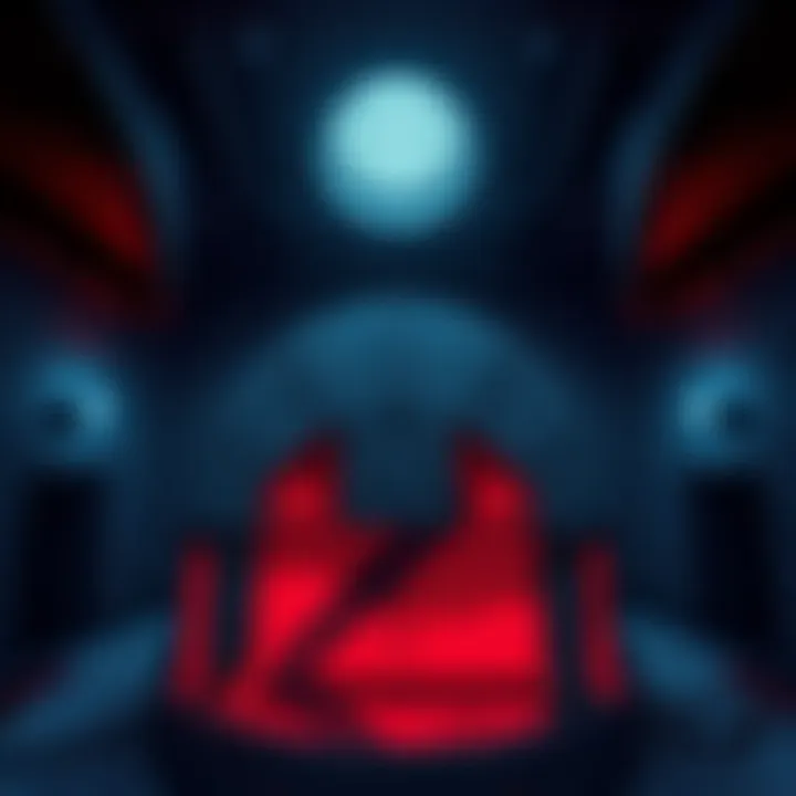 A detailed illustration showcasing the underground features and layout of Toluca Prison as seen in SH2R.