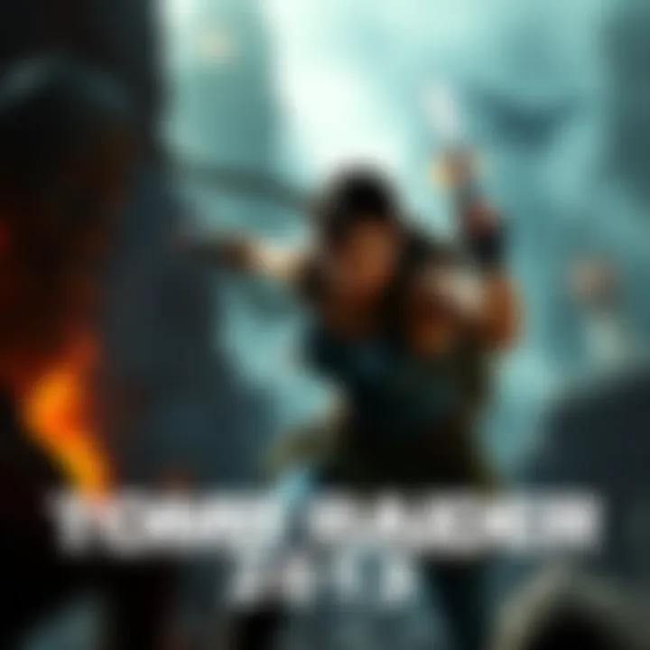 A character from Tomb Raider 2013 in a war-like environment, showcasing modern visuals and intense action.