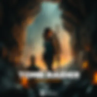 Tomb Raider: Catalyst Game Announcement A dramatic scene featuring a female adventurer exploring an ancient tomb with artifacts and inscriptions around her, hinting at the new Tomb Raider: Catalyst game.