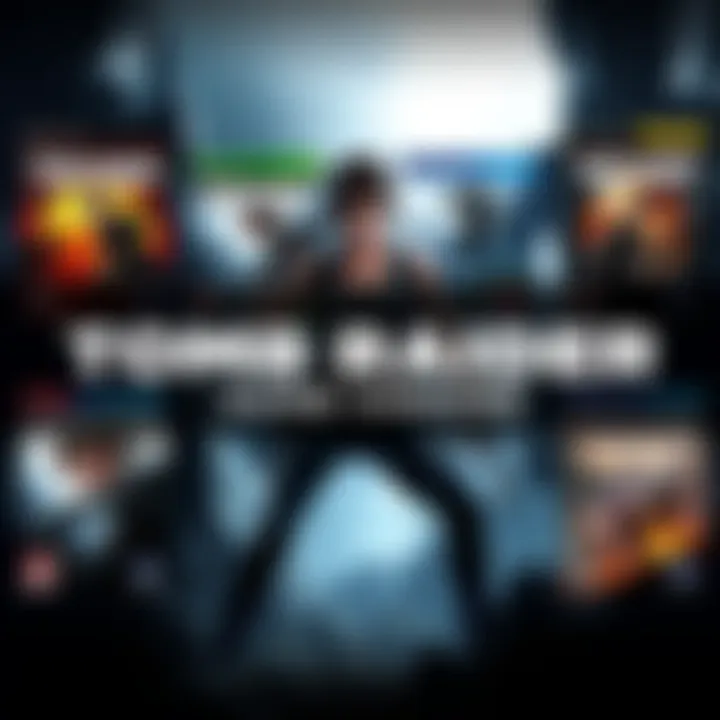 A graphic showing multiple Tomb Raider game covers, highlighting the remastered series and Legend series for players to choose from.