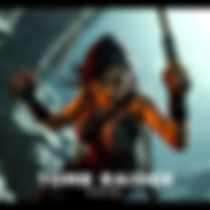 Tomb Raider Game Screenshot A gameplay shot of Rise of the Tomb Raider on Switch 2 showing Lara Croft in an action scene with stunning graphics.