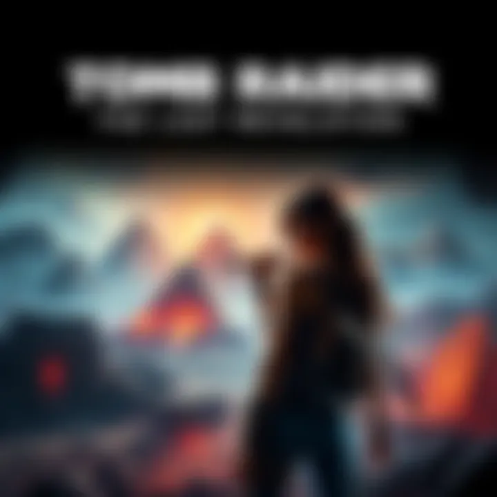 Tomb Raider: The Last Revelation Cover Art Cover art showing Lara Croft exploring an ancient site with pyramids and artifacts