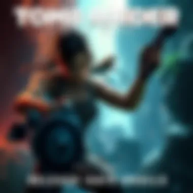 Lara Croft in action during intense gameplay from Tomb Raider: Legacy of Atlantis trailer