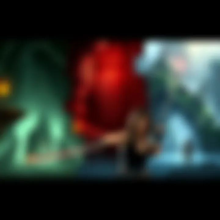 Tomb Raider Levels Showcase A collage of iconic levels from Tomb Raider 1 and 2, featuring Temple of the Cat and Floating Islands