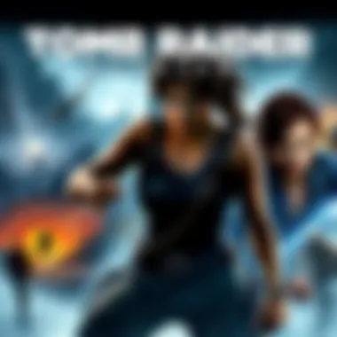 Cover art of the 1-6 Tomb Raider remasters showing iconic locations and characters from the games