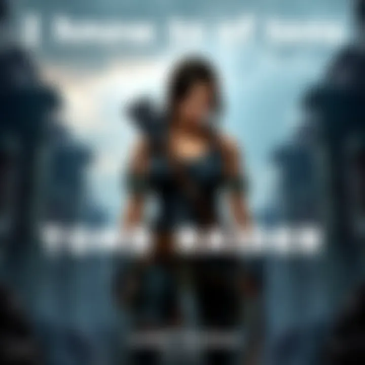 Tomb Raider Shadow of the Tomb Raider Lara Croft stands with a determined look, holding her bow, surrounded by ancient ruins, symbolizing the excitement around the game's ending being confirmed as canon.