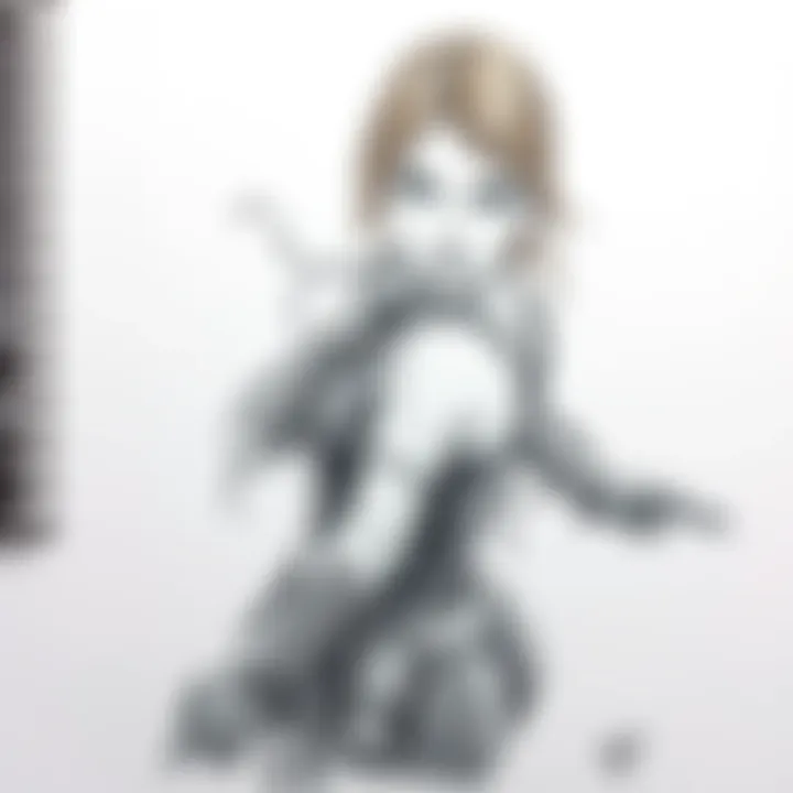 Pencil Sketch of Tomb Raider III Character Detailed pencil sketch of a character inspired by Tomb Raider III, showcasing dynamic pose and features