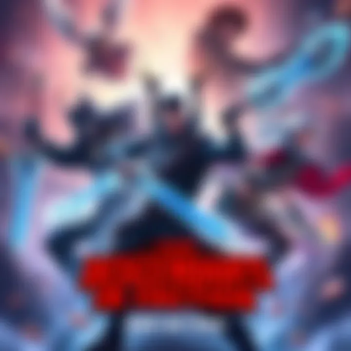 Top Descendants in Action A dynamic scene showing various descendants with their weapons ready for battle, showcasing their distinct styles and abilities.