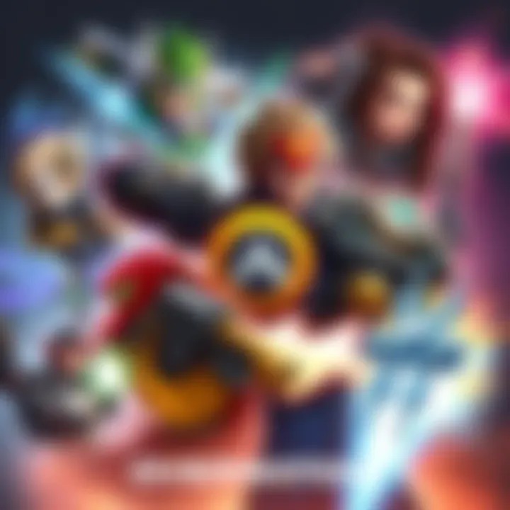 Top DPS Heroes in Overwatch A collage of top DPS heroes from Overwatch showcasing their skills and abilities in action, ideal for players aiming to climb ranks.