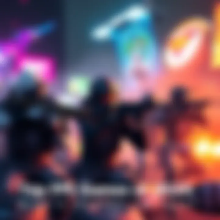 Players engaged in multiplayer FPS games, showcasing intense action and teamwork.