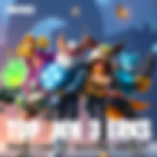 Top game perks Illustration showing Phara, Junkrat, and Sierra with their game perks highlighted, engaging in gameplay action.