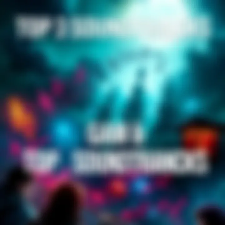 Top Game Soundtracks Cover illustration featuring iconic musical notes and scenes from the Assassin's Creed series.