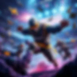 A skilled mobber showcasing their strategies in a competitive gameplay scene, with bold moves and tactics against others.