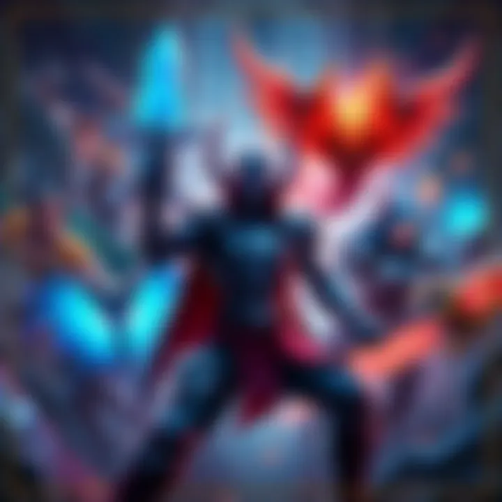 A selection of powerful offlane heroes in a gaming environment, showcasing their abilities and strengths for the Archon bracket.