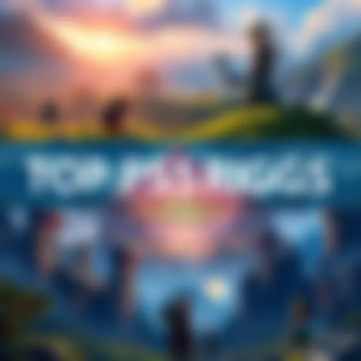 Collage of popular PS5 RPGs featuring lush landscapes and characters, showcasing immersive storytelling without jumping or aiming