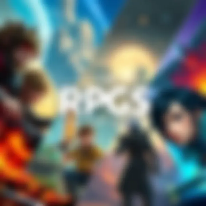 A collage of five RPG game covers showcasing engaging characters and vibrant worlds, highlighting storytelling and choices.