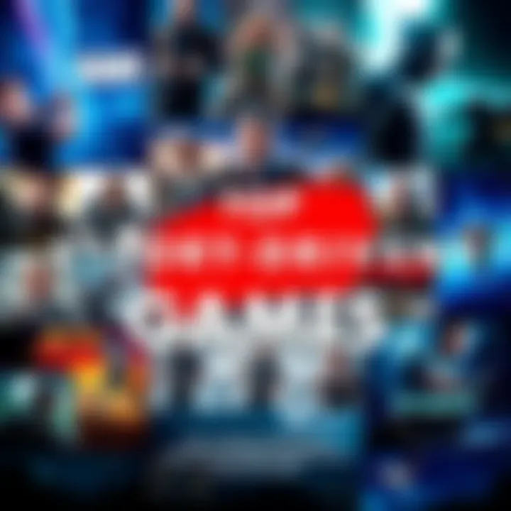 Collage of popular video game covers, featuring characters and scenes from engaging story-driven games.