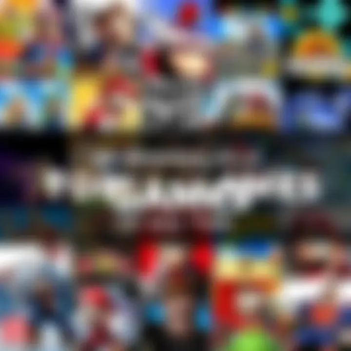 A vibrant collage showcasing various iconic video game covers, representing the best games of all time across different genres.