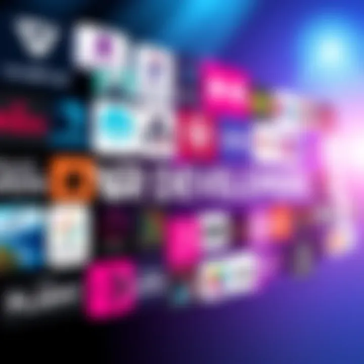 A collage of logos from leading virtual reality game developers in 2025, showcasing their innovative game titles and technologies.