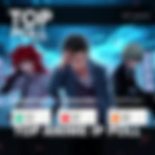 A graphic showing Danganronpa, Chainsaw Man, and Death Note with a poll result highlighted for each series, showcasing fan engagement.