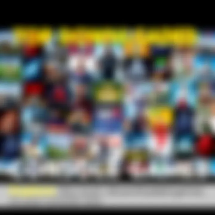 A collage of popular video game covers from various consoles showing trending games
