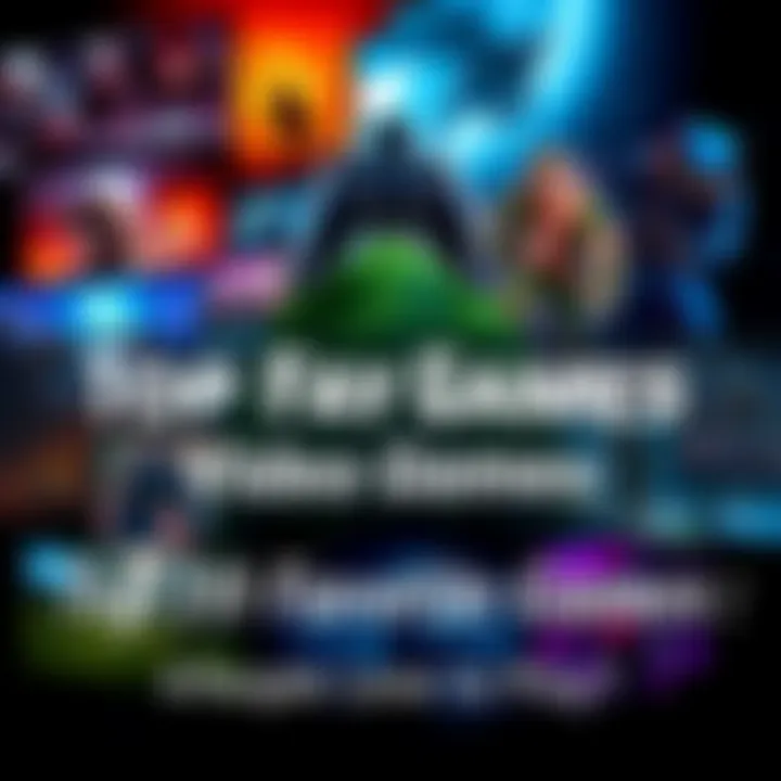 Collage of popular video games featuring console, PC, and mobile gameplay scenes