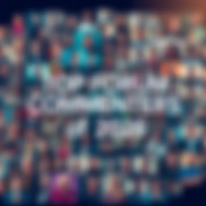 A collage showcasing the top commenters on forums in 2026, highlighting their profiles and contributions