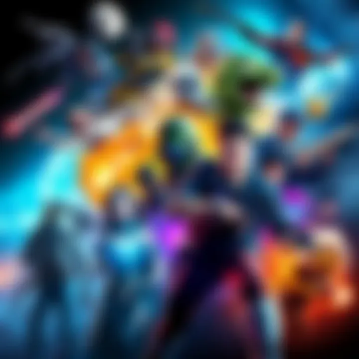 A collage of trending video games featuring diverse characters and action scenes