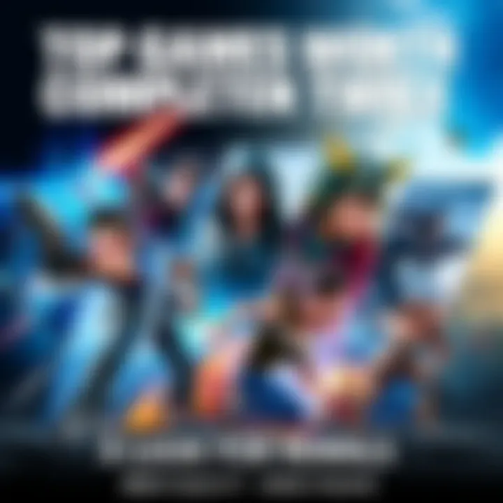 A collage showing popular video game covers and scenes featuring characters engaged in action and adventure, highlighting replay value and engaging stories.