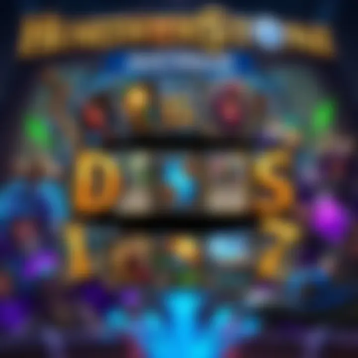 A collage of popular Hearthstone decks featuring cards from Standard and Wild modes, with strategic highlights for players.