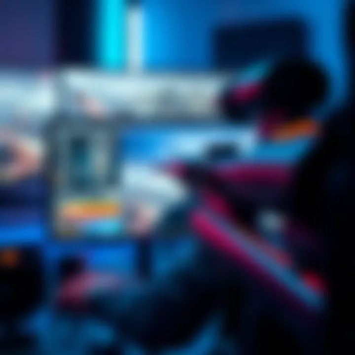 A close-up of a gaming setup showing a player's handcam, with sensitivity settings and sniper scope adjustments visible on screen.