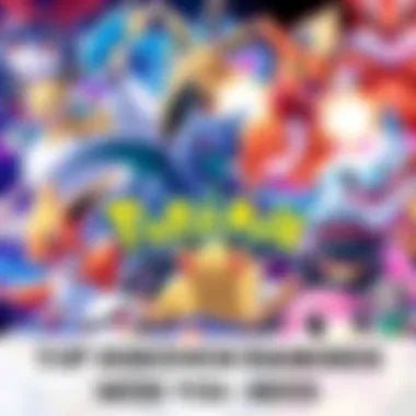 A colorful collage of popular Pokémon characters showcasing their unique designs and abilities