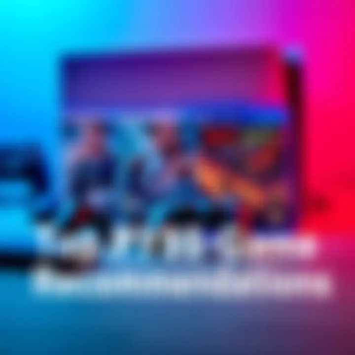 Top PS5 Game Recommendations Two popular PS5 games showcased with gaming accessories and a console in the background