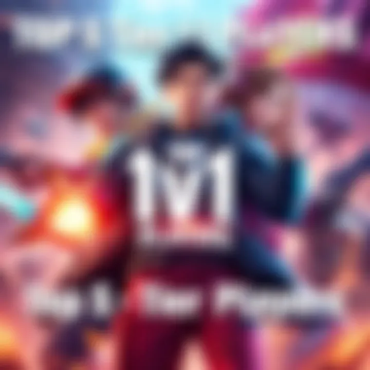 A graphic showing the top 1v1 players in gaming, featuring Mawkzy, Dralii, and others in an action-packed scene