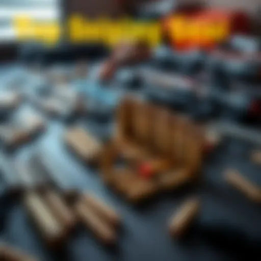 A collection of the best shells and sniping gear arranged on a table, showcasing various types and brands recommended by players.