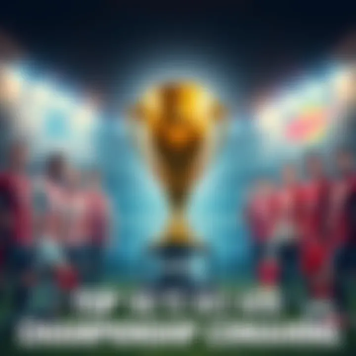 Top Teams Competing for 2025 Championship A graphic showcasing the top teams expected to win the 2025 Worlds Championship with their logos and a trophy in the center
