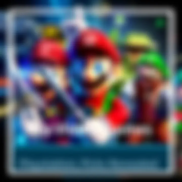 Top Video Game Franchises Collage of iconic video game characters from Nintendo, PlayStation, and Xbox, including Mario, Link, and Master Chief.