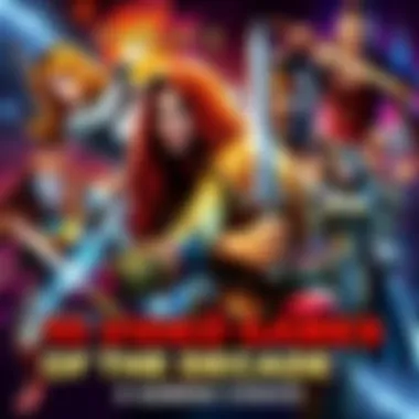 A vibrant collage of iconic video game characters from popular titles like Baldur's Gate 3 and Elden Ring, showcasing their unique styles and adventures.