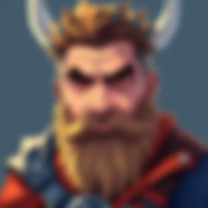 A detailed illustration of Torbjorn showcasing his distinct features and personality traits.