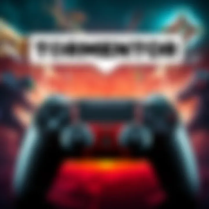 TORMENTOR Game Launch TORMENTOR logo with a game controller and action scenes in the background