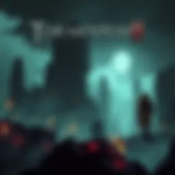 Hand-painted scene from Tormentum II featuring dark, eerie environment with a character exploring mysterious landscapes.