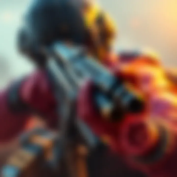 A player adjusting the Toro weapon to remove the magazine attachment, showcasing six shells ready for action.