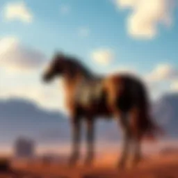 Torrent the Horse in Crimson Desert Torrent, the horse from Crimson Desert, stands in a picturesque landscape, showcasing its speed and agility as players prepare to mount.