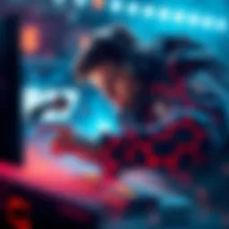 Torzsi in action during an intense gaming match, showcasing skillful movements and strategy