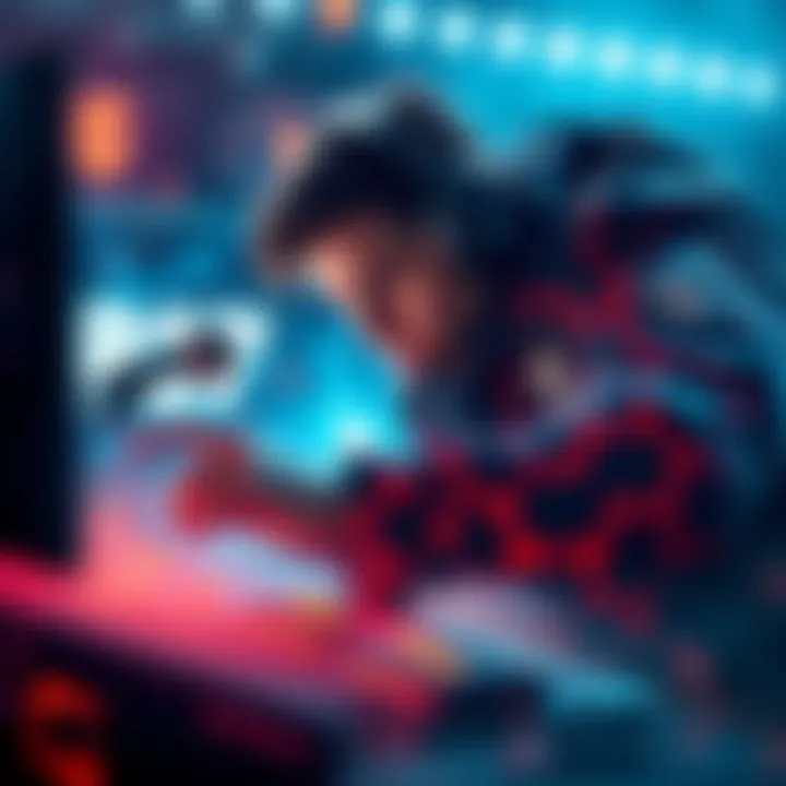 Torzsi in action during an intense gaming match, showcasing skillful movements and strategy